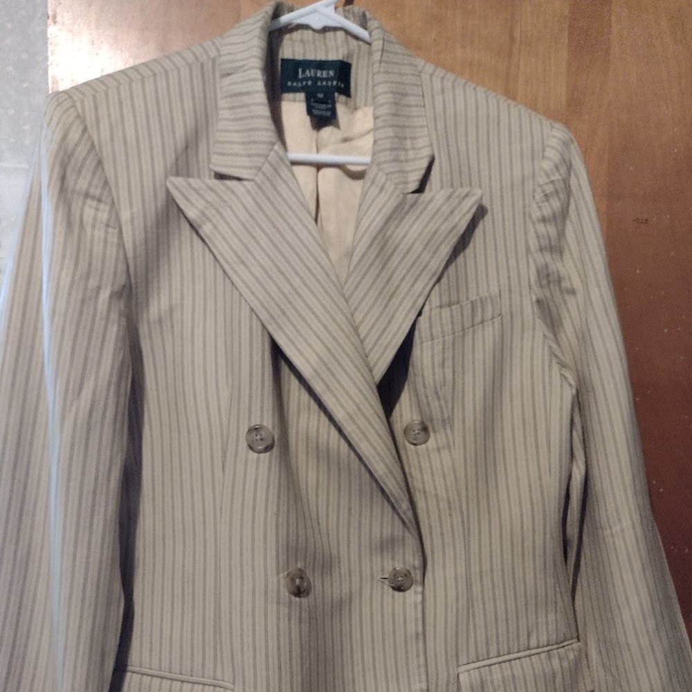 Pin-Striped Pantsuit